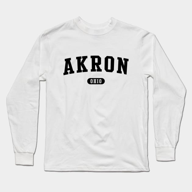 Akron, OH Long Sleeve T-Shirt by Novel_Designs